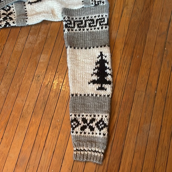 Vintage Ralph Lauren reindeer and pine tree motif bomber sweater, size small - Picture 7 of 9